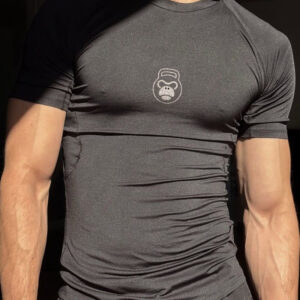 MuscleMonkey Compression Tee - Charcoal Black